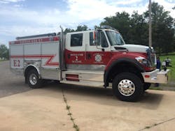 This new engine was delivered to Little Axe Fire Dept.