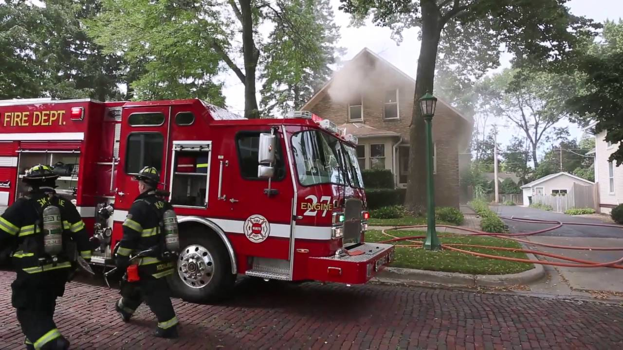 Firefighters Battle Wilmette House Fire Firefighter News Video