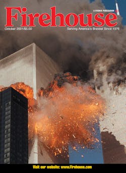 October 2001 cover of Firehouse Magazine