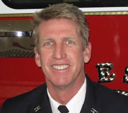 Fresno, CA, Fire Department Fire Captain Pete Dern fell through a roof into heavy fire conditions at a one-story, single-family dwelling last year. Fresno, CA, Fire Department Fire Captain Pete Dern fell through a roof into heavy fire conditions at a one-story, single-family dwelling last year.