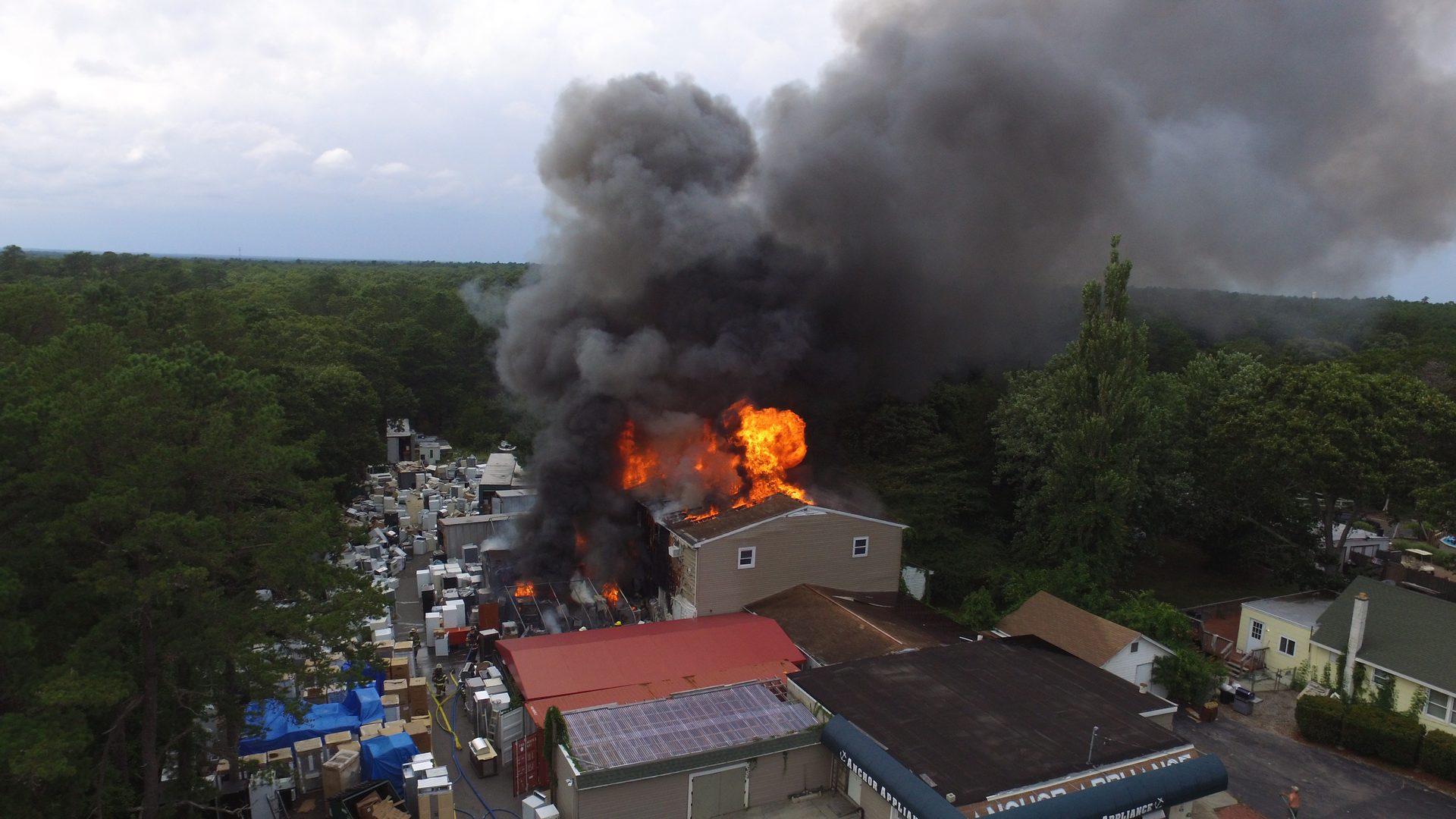 Eagleswood3rd Alarm Fire Drone 57a20420b2e47
