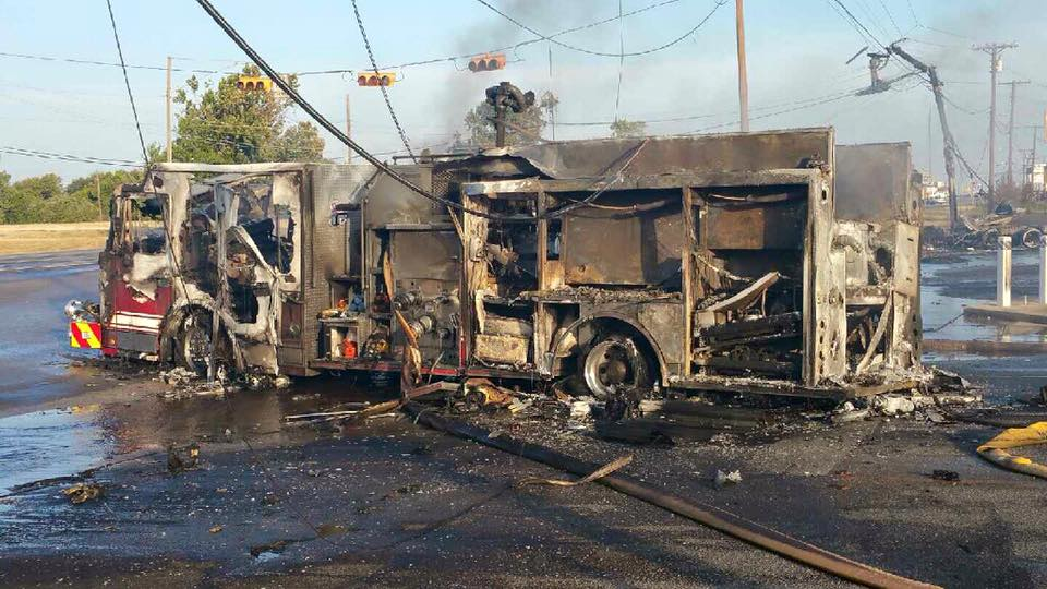 Killeen Fire Truck Destroyed by Fuel Tanker Fire Firefighter News