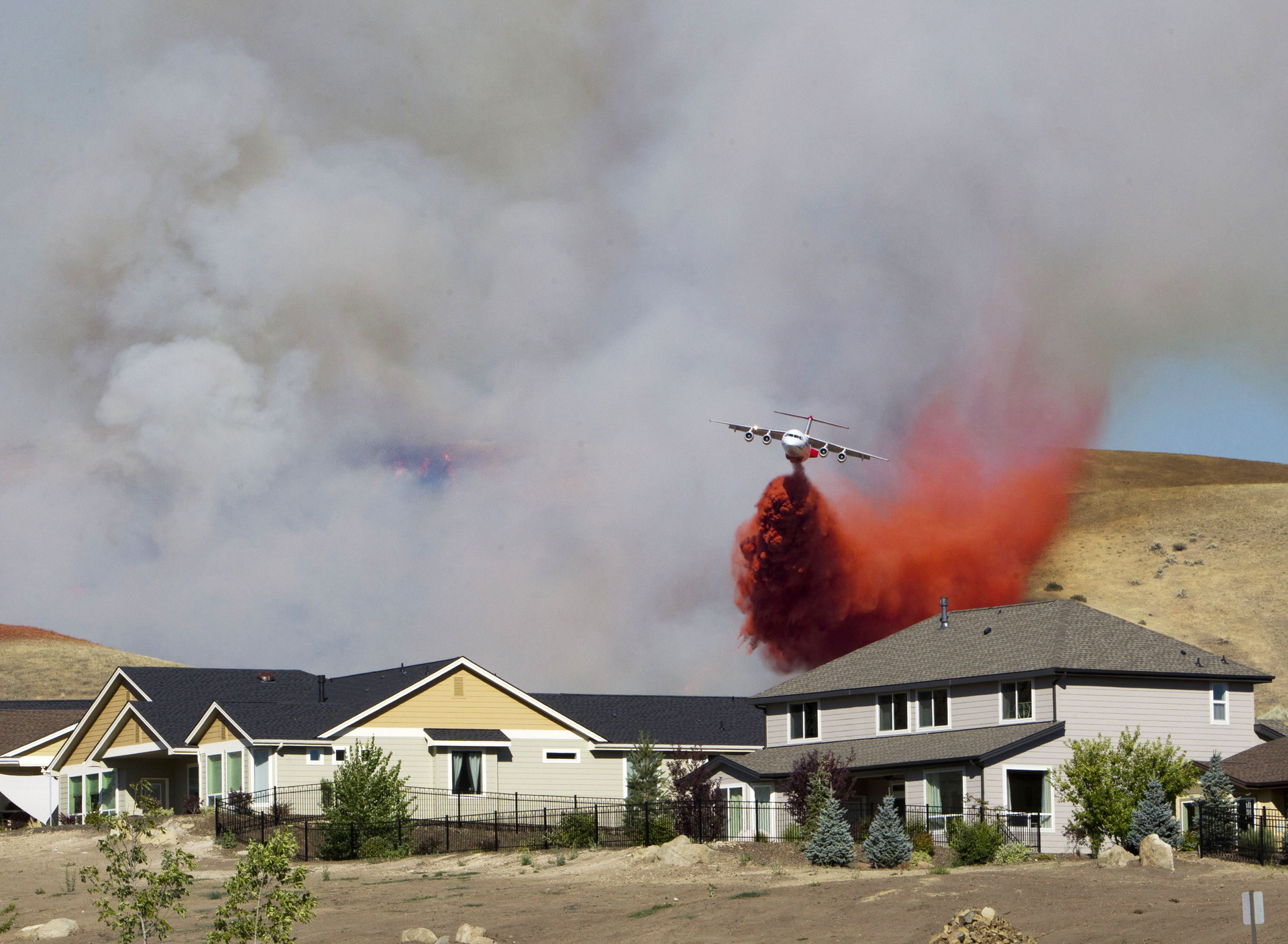 Fire retardant is toxic to fish and frogs.