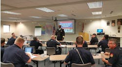 Chief Reggie Freeman instructing the CPSE Nurturing Fire Service Leaders Through Mentoring Workshop.