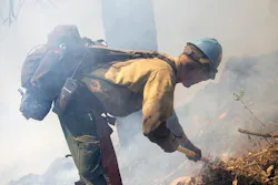 Heat is taking toll on firefighters like this one at work in Boise.