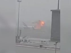 A firefighter was killed at the Dubai airliner fire. A firefighter was killed at the Dubai airliner fire.