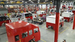 Apparatus makers have seen an upswing in the number of custom cabs and chassis ordered by fire departments as attested to by the quantity and variety of products being assembled at Rosenbauer's cab and chassis plant. Apparatus makers have seen an upswing in the number of custom cabs and chassis ordered by fire departments as attested to by the quantity and variety of products being assembled at Rosenbauer's cab and chassis plant.
