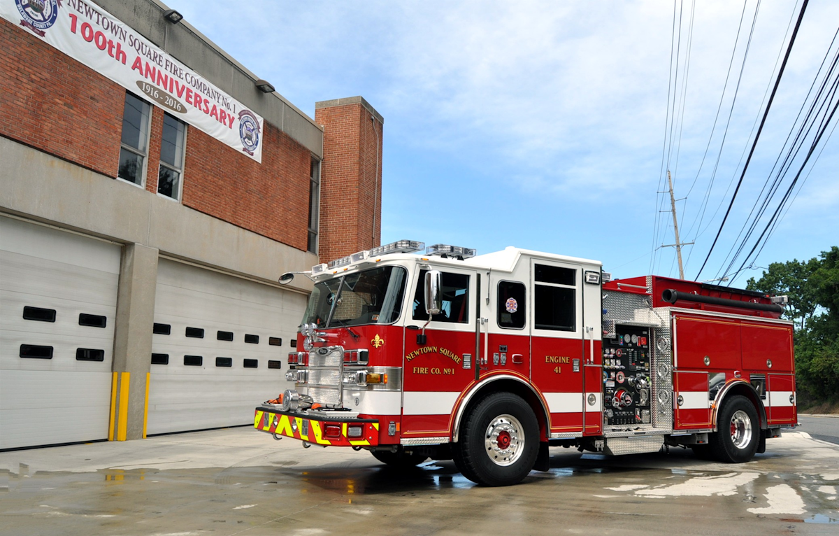 Firefighters in Newtown Square, PA, Mark 100th Anniversary with New