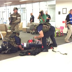 Orange County fire and law responders held a VIPER training scenario at Valencia College's West Campus. Orange County fire and law responders held a VIPER training scenario at Valencia College's West Campus.