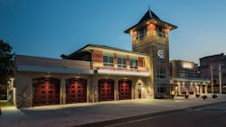 The exterior of the new Hershey Volunteer Fire Company station. The exterior of the new Hershey Volunteer Fire Company station.