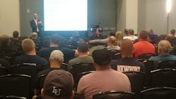 Lt. Brad French speaking in his session 'The Company Officer as Instructor' at Firehouse Expo 2016. Lt. Brad French speaking in his session 'The Company Officer as Instructor' at Firehouse Expo 2016.
