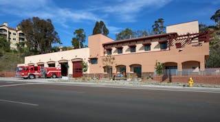 The front of San Diego Fire Station 45.