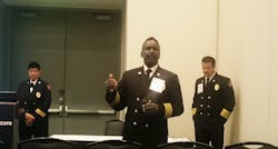 Cobb County Deputy Chief William Tanks addresses the concept of courageous conversations.