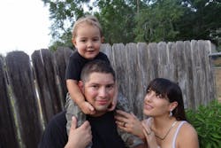 Ben Bolt volunteer firefighter Matthew Henderson lost his home to a fire Tuesday. Ben Bolt volunteer firefighter Matthew Henderson lost his home to a fire Tuesday.