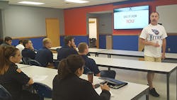 Nashville Battalion Chief Travis Ford tells recruits looking for work as firefighters they need to constantly work on their game to get ahead and stay safe. Nashville Battalion Chief Travis Ford tells recruits looking for work as firefighters they need to constantly work on their game to get ahead and stay safe.