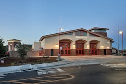 Carlsbad, CA, chose individual dormitories for the eight crew members assigned to the recently opened Fire Station 3.