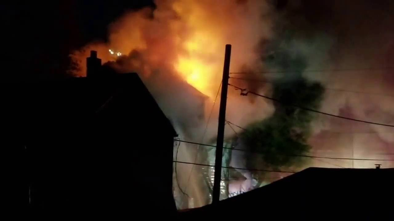 NJ Firefighters Battle Three-alarm Blaze