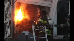 PA Firefighters Battle Fire