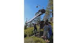 This monitoring station overlooking the north shore of Lake Tahoe is one of many designed, built and maintained by the Nevada Seismological Lab at the University of Nevada, Reno. The network of fire cameras, seismometers and hazard monitoring equipment spans from Lake Tahoe throughout northern Nevada, and in California along the eastern Sierra Nevada and Death Valley.