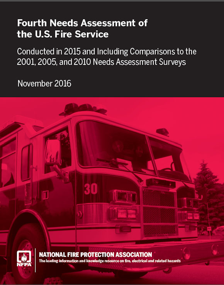 National Fire Protection Association Report Says Fire Service Needs Are