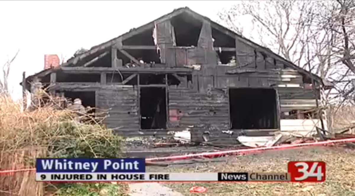 Whitney Point, NY, House Fire Injures Nine, Destroys Home Firehouse