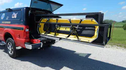 Stokes baskets and backboards are just some of the equipment and tools pickup truck based command vehicles can carry.