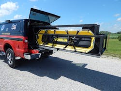 Stokes baskets and backboards are just some of the equipment and tools pickup truck based command vehicles can carry.