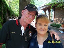 Mark Faulk Jr. and his wife Saundra Mark Faulk Jr. and his wife Saundra