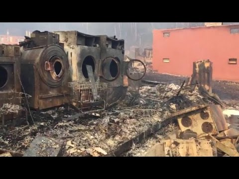 Fires Still Burn as Rain Falls in TN