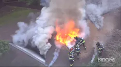 Large Zoo Fire Injures Seattle Firefighters