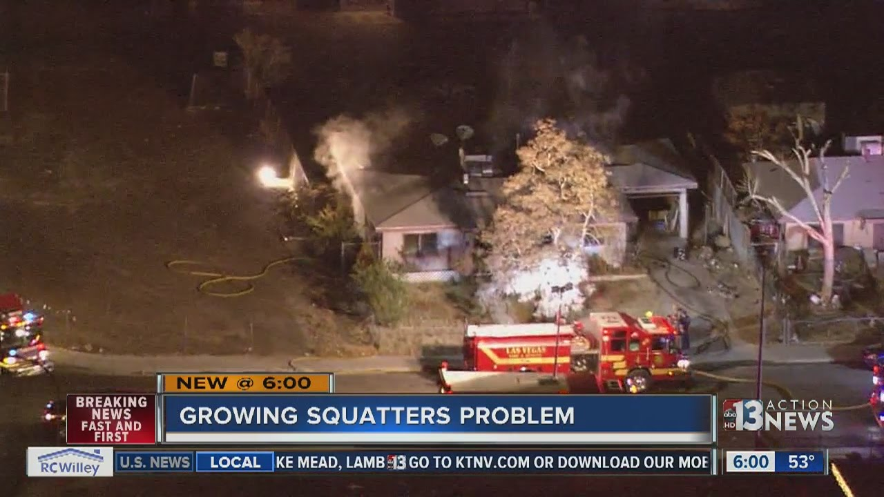 Neighbors Say Squatters Started Las Vegas House Fire