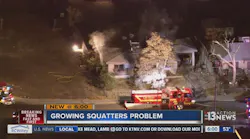 Neighbors Say Squatters Started Las Vegas House Fire