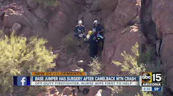 Off-Duty AZ Firefighter Helps with Base Jumper Rescue