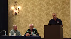 Boston Fire Chief Chief Robert Calobrisi presented along with Lt. James O'Brien and Ralph Craven at the Fire Department Safety Officers Association (FDSOA) 29th Annual Apparatus Symposium and Safety Conference.