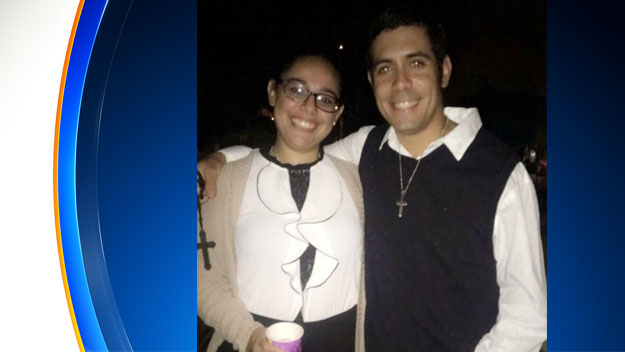 Leonardo Moreno (right) was overcome during his attempts to rescue three workers from a manhole Monday.