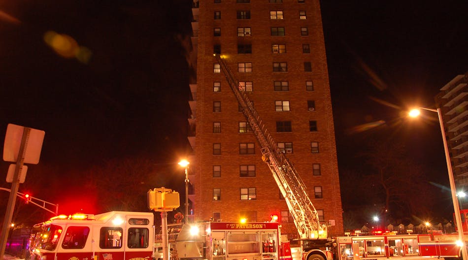 High-rise fires pose significant challenges to firefighters, particularly due to the infrequency of their occurrence.