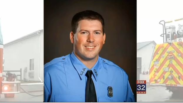 Clare firefighter Sam Eberhart suffered a fractured pelvis and hip.