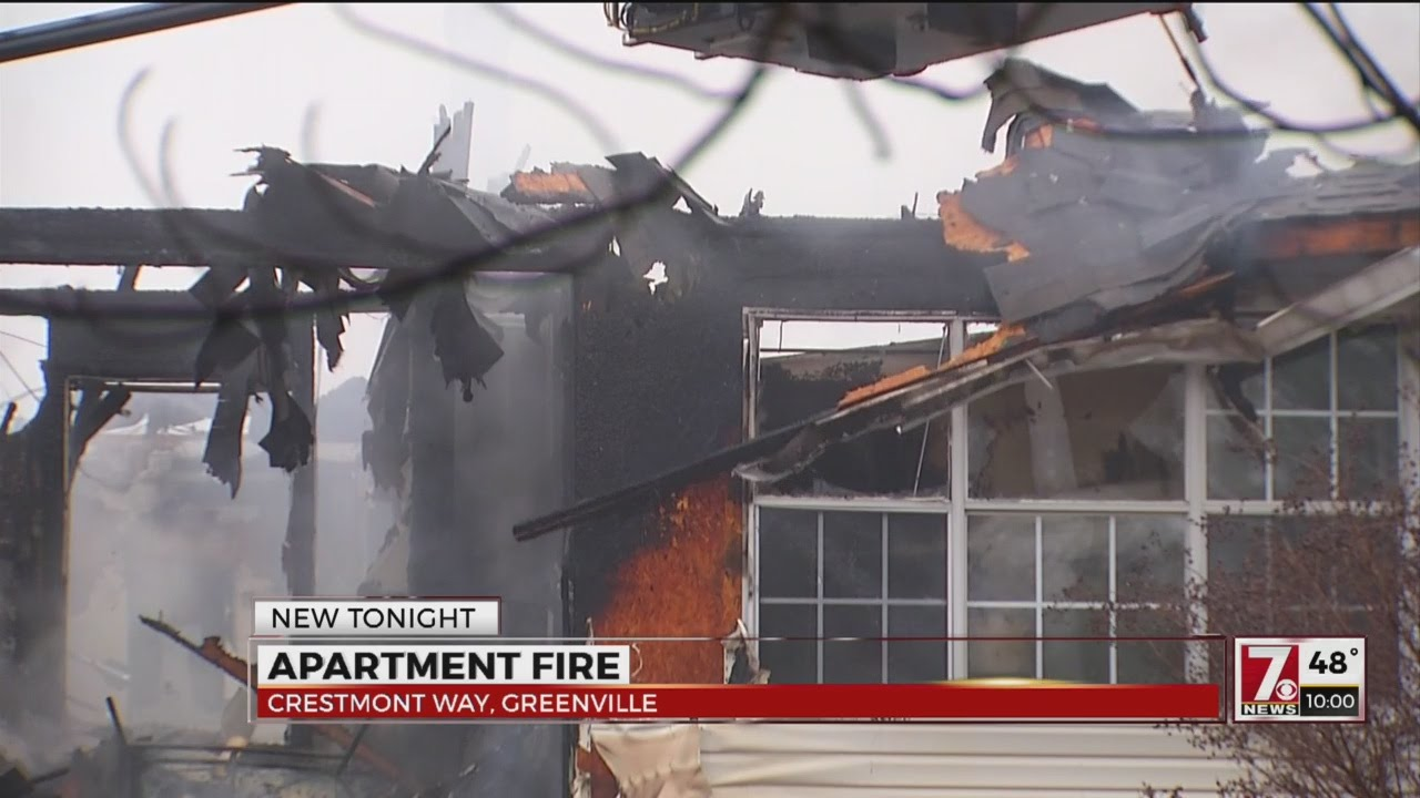Greenville Apartment Fire Displaces Several Residents - Firefighter ...
