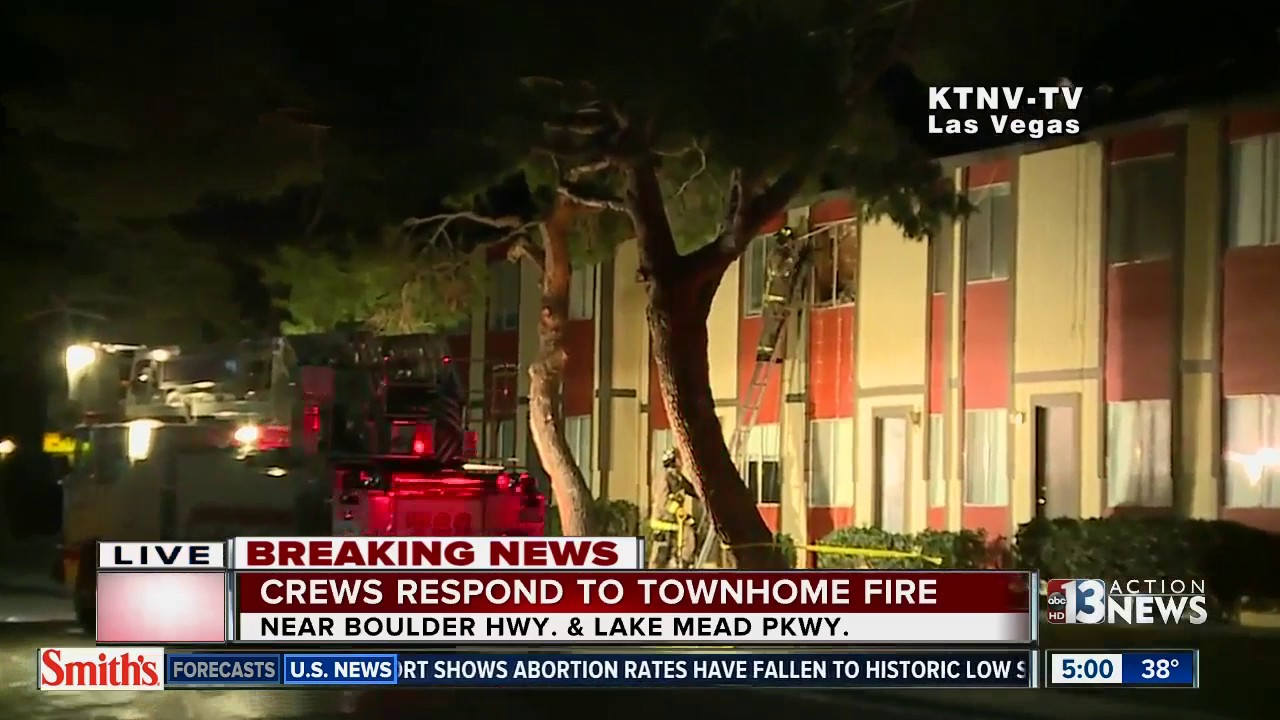 Firefighters respond to townhome fire