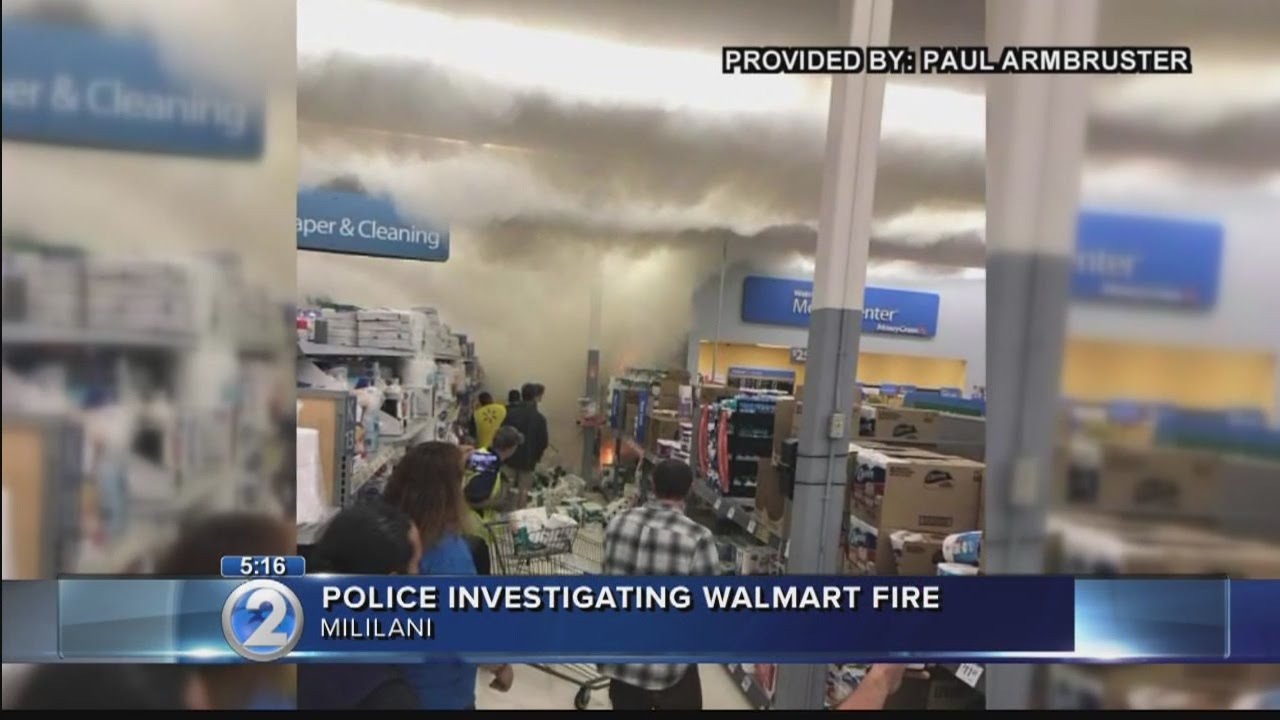 Fire in Mililani, HI, WalMart Was Intentionally Set Firehouse