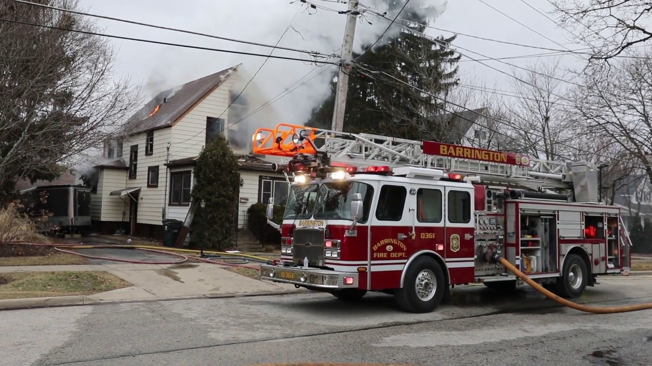 IL Firefighters Battle Fire in Vacant House