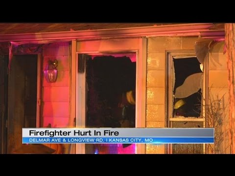House fire kills dog, injures firefighter in Kansas City burned neck