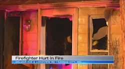 House fire kills dog, injures firefighter in Kansas City burned neck