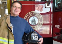 Madison firefighter Marc Behrend retired from the Madison Fire Department Friday. His family has served the city since two years after the Civil War.