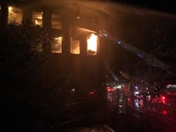 Yonkers firefighters found heavy fire on three floors when they arrived. Yonkers firefighters found heavy fire on three floors when they arrived.
