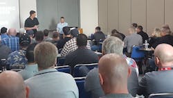 Tom Johnson, right, and John Spera, both with the Aurora, CO, Fire Department, give a presentation on decision-making under stress at Firehouse World 2017. Tom Johnson, right, and John Spera, both with the Aurora, CO, Fire Department, give a presentation on decision-making under stress at Firehouse World 2017.