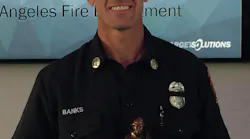 Capt. Benjamin Banks of the Los Angeles Fire Department was presented with the Technology Achievement Award for consistently looking to maximize TargetSolutions’ web-based system.