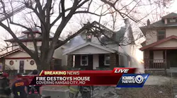 MO Firefighters Battle House Fire