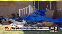 MD Firefighter Hurt Battling House Fire