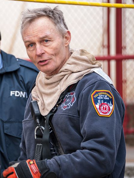 Robert Morris conducts training with FDNY crews in 2013, about a year before he was named assistant chief in Stamford, CT.